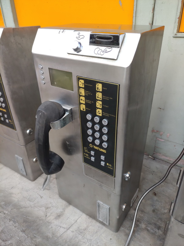 telefono cabina colgar monedas inox 58.5x25.5x17.5 2+1u